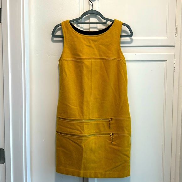 Corey Lynn Carter yellow gold Shift Dress size 2/4 XS S - Picture 2 of 5